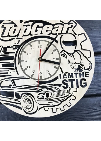 Концептуальний настінний годинник з дерева «Top Gear» 7Arts (253566303)