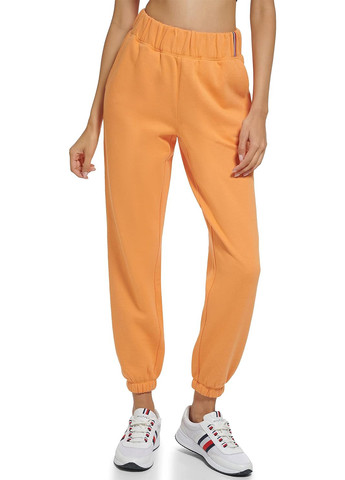Оранжевые спортивные демисезонные джоггеры брюки Tommy Hilfiger