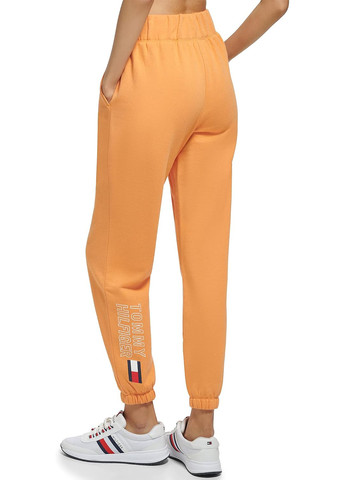 Оранжевые спортивные демисезонные джоггеры брюки Tommy Hilfiger