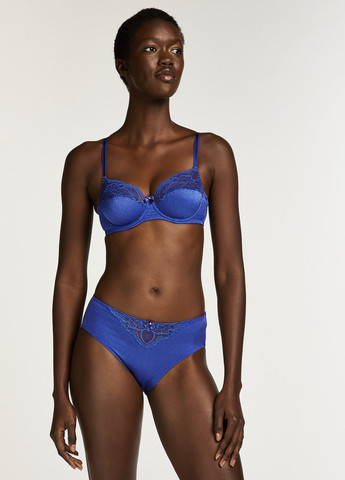 Синій мінімайзер бюстгальтер Hunkemoller з кісточками поліамід