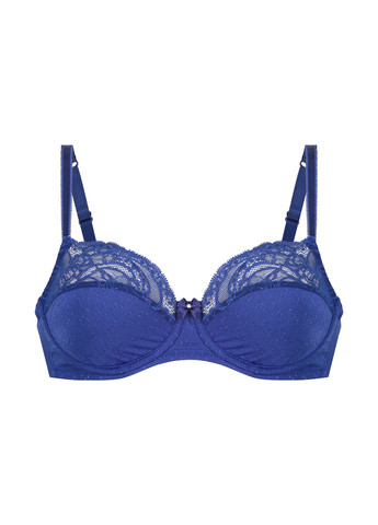 Синій мінімайзер бюстгальтер Hunkemoller з кісточками поліамід