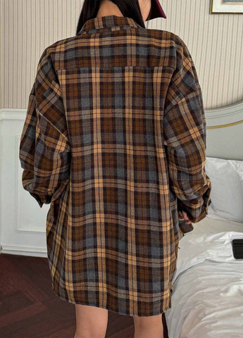 Цветная кэжуал рубашка в клетку SHEIN