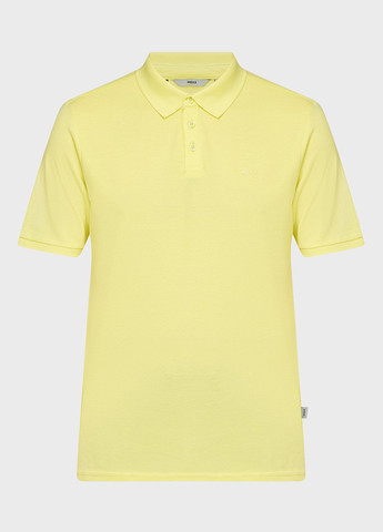Светло-желтая мужская футболка поло Mexx с логотипом