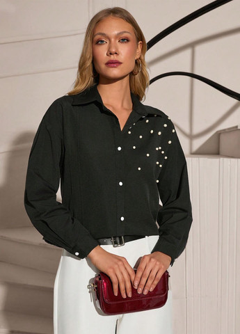 Чёрная блуза SHEIN