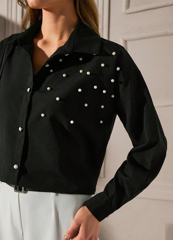 Чёрная блуза SHEIN