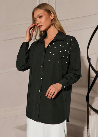 Чёрная блуза SHEIN