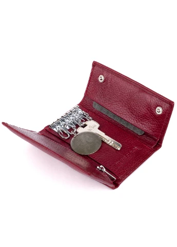 Жіночий шкіряний гаманець-ключниця 12,3х7,3х1 см st leather (252129131)
