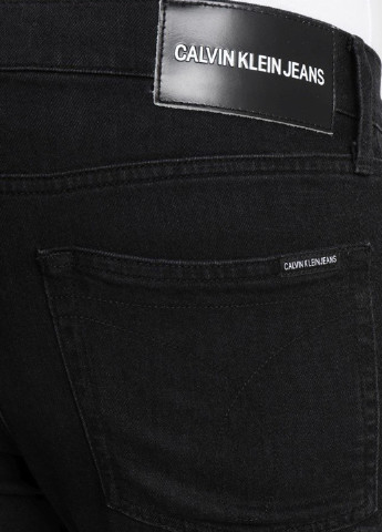 Черные демисезонные зауженные джинсы Calvin Klein