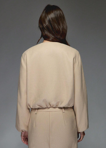 Пісочна демісезонна куртка SHEIN