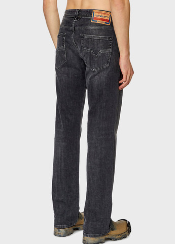 Серые демисезонные свободные джинсы Diesel