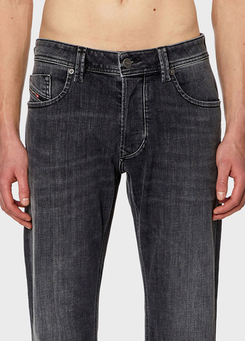 Серые демисезонные свободные джинсы Diesel