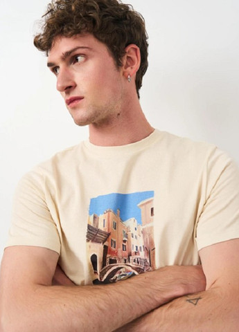 Світло-бежева футболка H&M