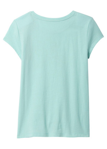 Бирюзовая летняя футболка Gap