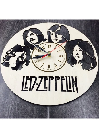 Арт-часы настенные деревянные круглые «Led Zeppelin» 7Arts (253566559)