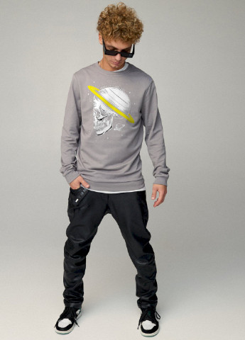 Серый свитшот мужской basic /no flis/ YAPPI (252258293)