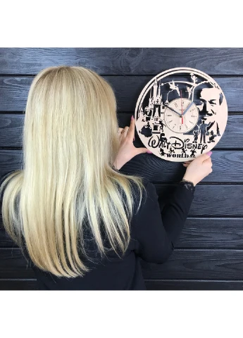 Дизайнерський дерев`яний годинник на стіну «Світ Уолта Діснея» 7Arts (253566815)