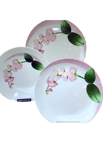 Столовий сервіз Diwali Pink Orchid 46 предметів Luminarc (254453740)
