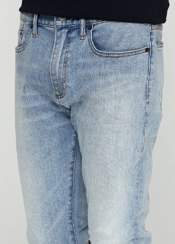 Светло-голубые демисезонные скинни джинсы Gap