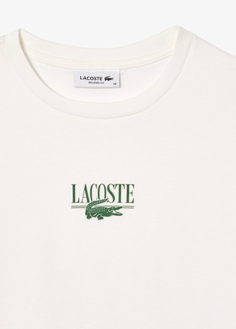 Кремова літня футболка Lacoste