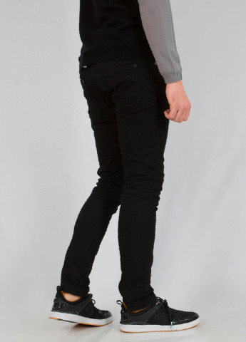 Черные демисезонные скинни джинсы RePlic