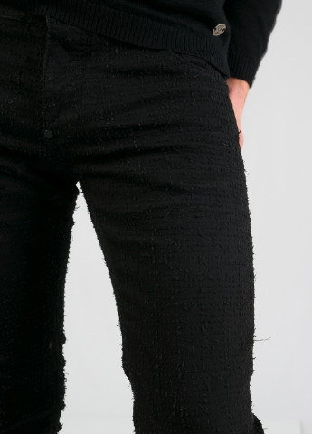 Черные демисезонные скинни джинсы RePlic