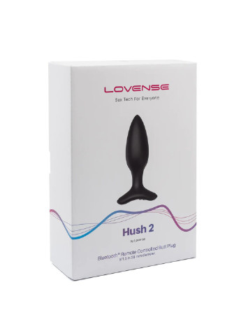 Анальная смарт вибропробка Hush 2, размер S Lovense (254151785)