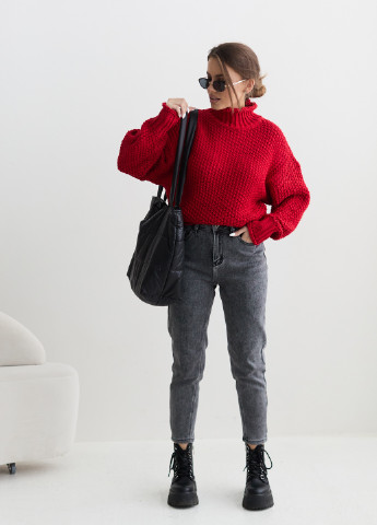 Красный демисезонный свитер ST-Seventeen