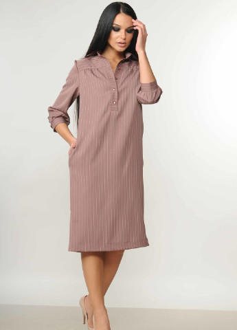 Темно-розовое кэжуал платье диона пл 5.1-69/18 пыльная роза Ри Мари однотонное