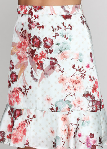 Фисташковая кэжуал цветочной расцветки юбка Orsay мини