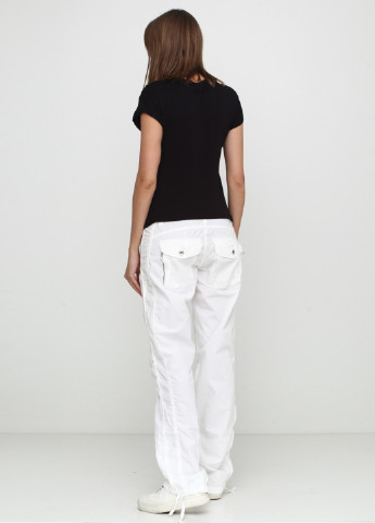Белые кэжуал летние прямые брюки Liu Jo