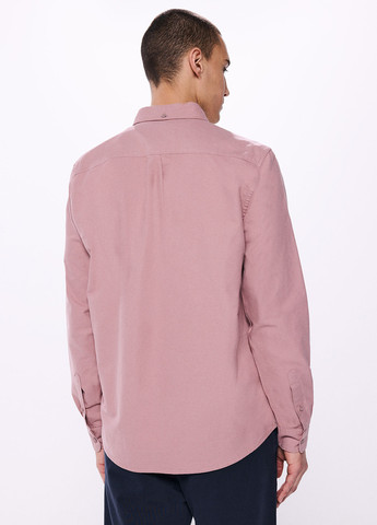 Розовая кэжуал, классическая рубашка однотонная Springfield