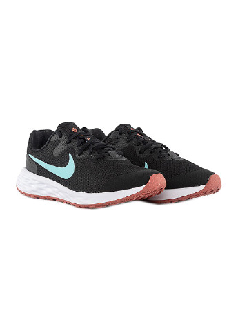 Черные демисезонные кроссовки revolution 6 nn (gs) Nike