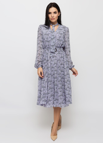Лавандовое кэжуал платье Simply Brilliant с цветочным принтом