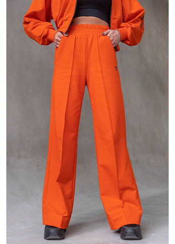 Оранжевые кэжуал демисезонные палаццо брюки TOTALFIT