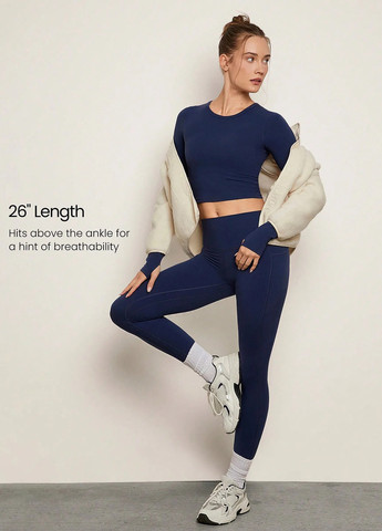 Спортивный костюм (топ, леггинсы) SHEIN (332612841)