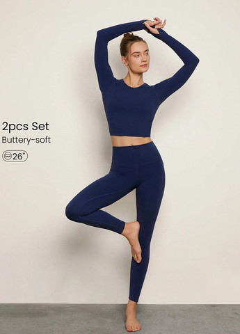 Спортивный костюм (топ, леггинсы) SHEIN (332612841)