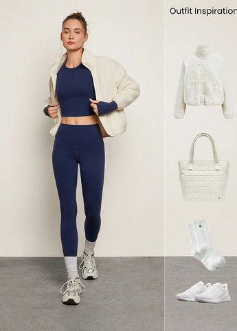 Спортивный костюм (топ, леггинсы) SHEIN (332612841)