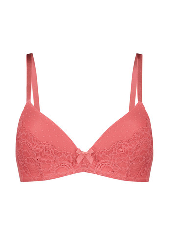 Коралловый бюстгальтер Hunkemoller без косточек полиамид, кружево