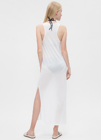 Белое кэжуал платье в стиле ампир Tommy Hilfiger в полоску
