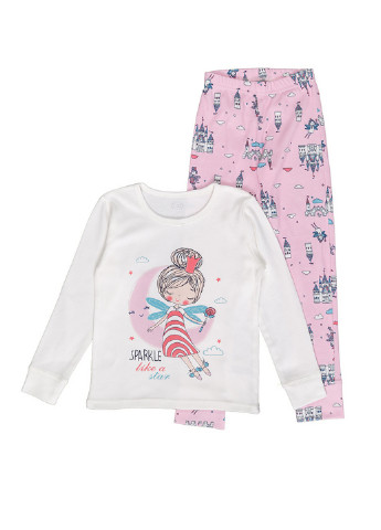 Молочная всесезон пижама Фламинго Текстиль