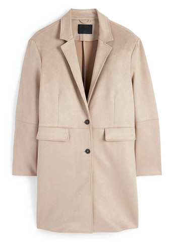 Бежевое демисезонное Пальто однобортное C&A