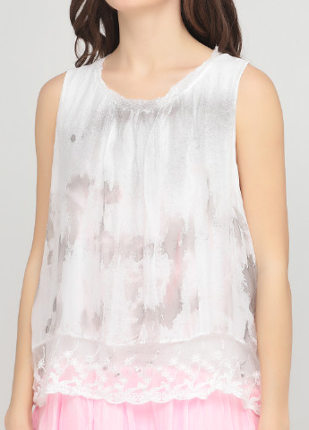 Светло-розовое кэжуал платье а-силуэт Made in Italy с абстрактным узором