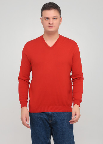 Яскраво-червоний демісезонний пуловер пуловер United Colors of Benetton