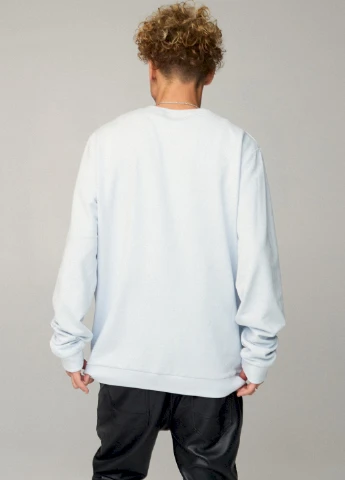 Світло-блакитний світшот чоловічий oversize /no flis/ YAPPI (252258813)