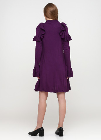 Фиолетовое кэжуал платье платье-свитер Pimkie однотонное