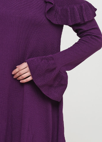Фиолетовое кэжуал платье платье-свитер Pimkie однотонное