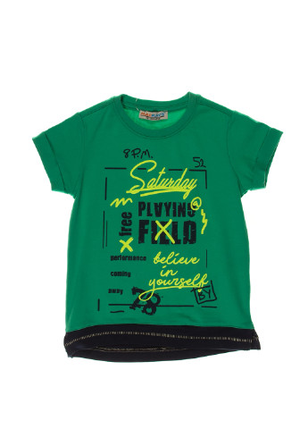 Зеленая летняя футболка с коротким рукавом Mackays