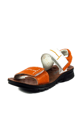 Оранжевые кэжуал сандалии tibet на липучке
