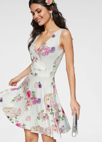Молочное кэжуал платье Melrose с цветочным принтом