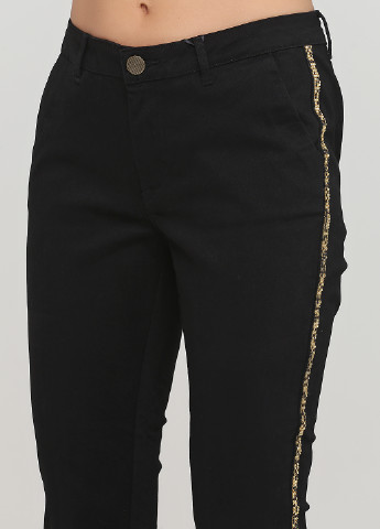 Черные джинсовые демисезонные укороченные, зауженные брюки B.C. Best Connections